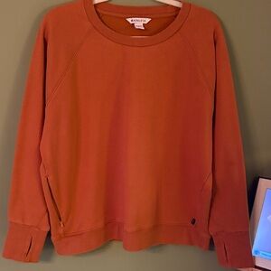 ATHLETA deep   1x women’s crew neck sweatshirt FIRST color most accurate